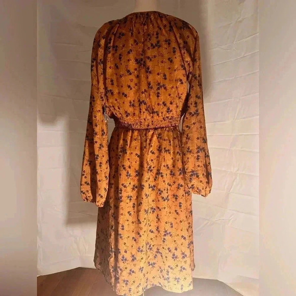 NWT Draper James Multicolored Midi Wrap Tiered Dress - Picture 8 of 8